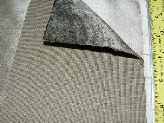 Difficult fabric band on drapery panel