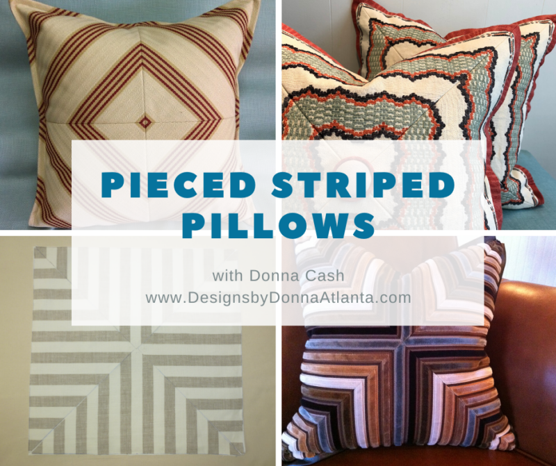 A contrast mitered flange pillow is easy to make once you understand
